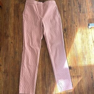 Zara pink and grey work pants. Zipper and buttons clasp, pockets, stretch band.
